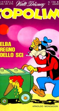 Topolino 1184 - Mondadori 1978 - Italian