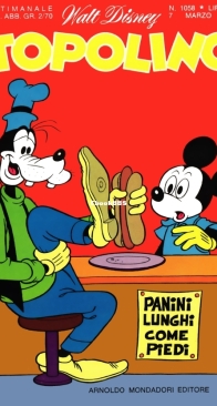 Topolino 1058 - Mondadori 1976 - Italian