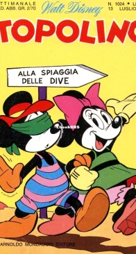 Topolino 1024 - Mondadori 1975 - Italian