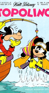 Topolino 1081 - Mondadori 1976 - Italian