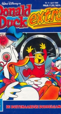 Donald Duck Extra - De Buitenaardse Dubbelganger -  Issue 04 - Oberon B.V. 1988 - Dutch