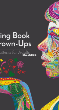 Adult Coloring Book - Creative Patterns - Blue Star - English