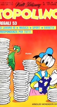 Topolino 1300 - Mondadori 1980 - Italian