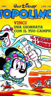 Topolino 1664 - Mondadori 1987 - Italian