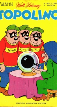 Topolino 0923 - Mondadori 1973 - Italian