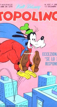 Topolino 0837 - Mondadori 1971 - Italian