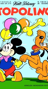 Topolino 1126 - Mondadori 1977 - Italian