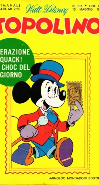 Topolino 0911 - Mondadori 1973 - Italian