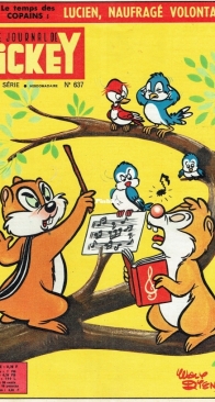 Le Journal de Mickey 0637 - Hachette 1964 - French