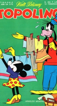 Topolino 0950 - Mondadori 1974 - Italian