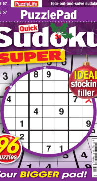 PuzzleLife PuzzlePad Quick Sudoku Super - Issue 57 - 12.2025 - English